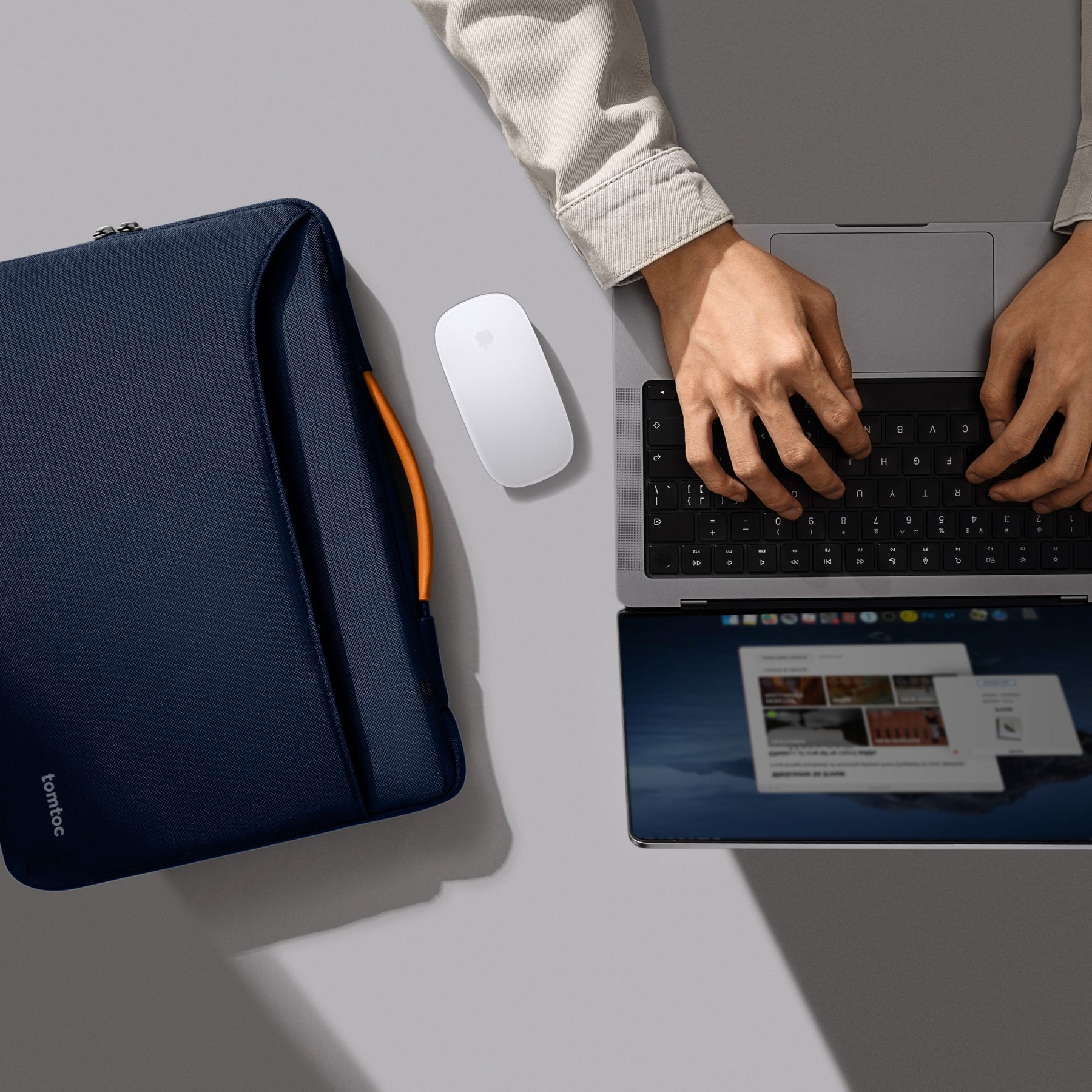 Defender-A22 Laptop Briefcase - Navy Blue - 13 Inch