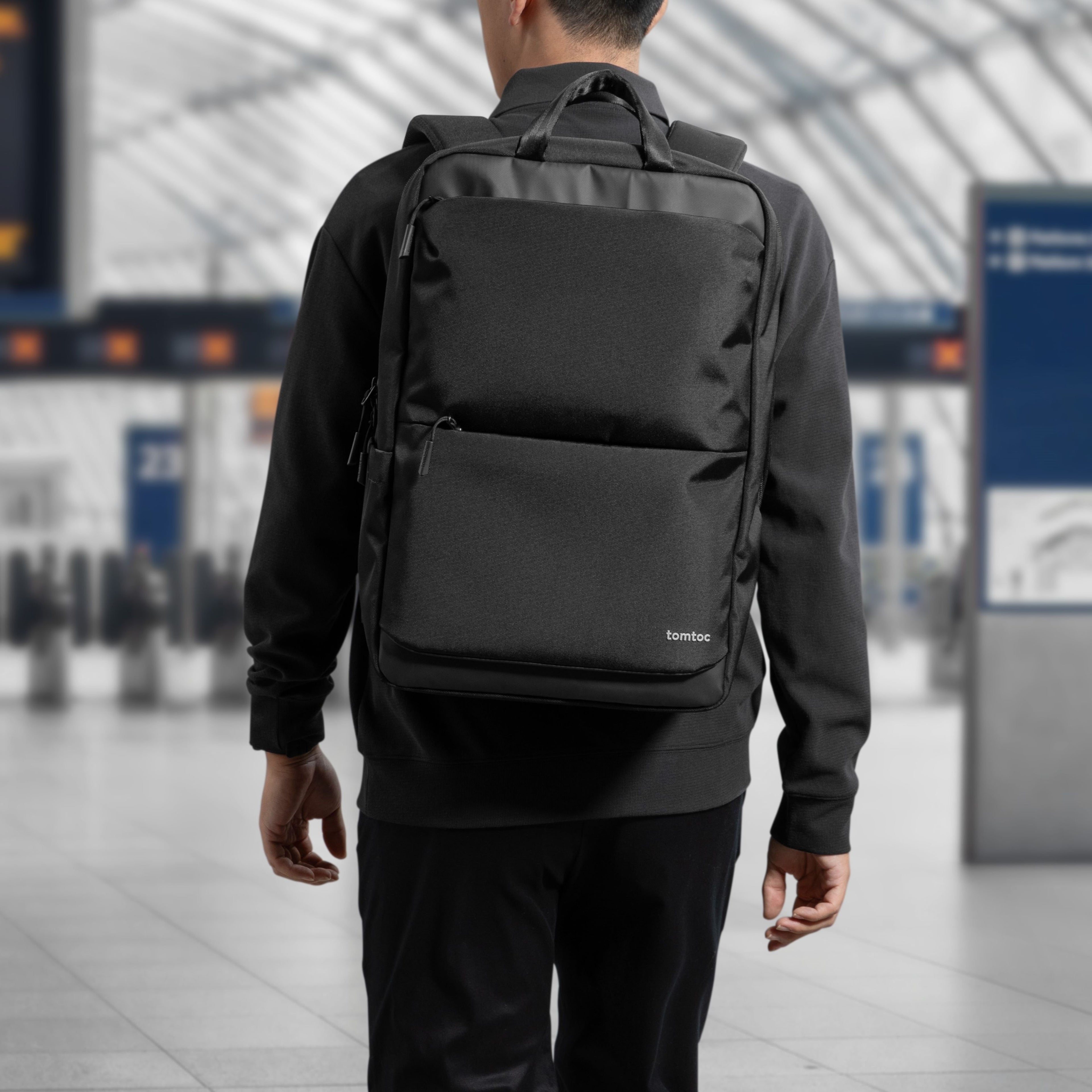 Explorer-T71 Large Laptop Backpack Black 17.3 Inch [30L]