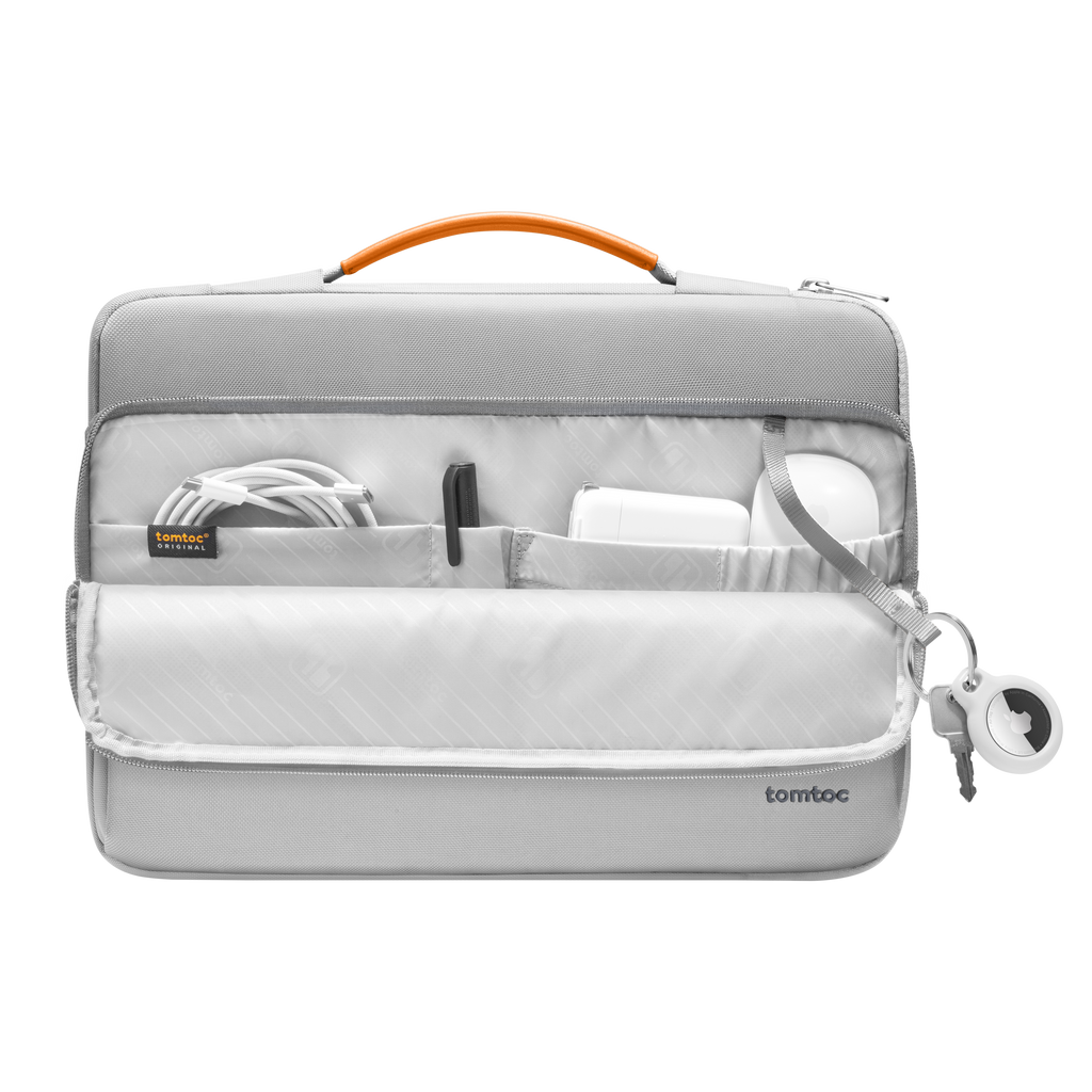 Defender-A14 Laptop Briefcase  - Gray 14 inch