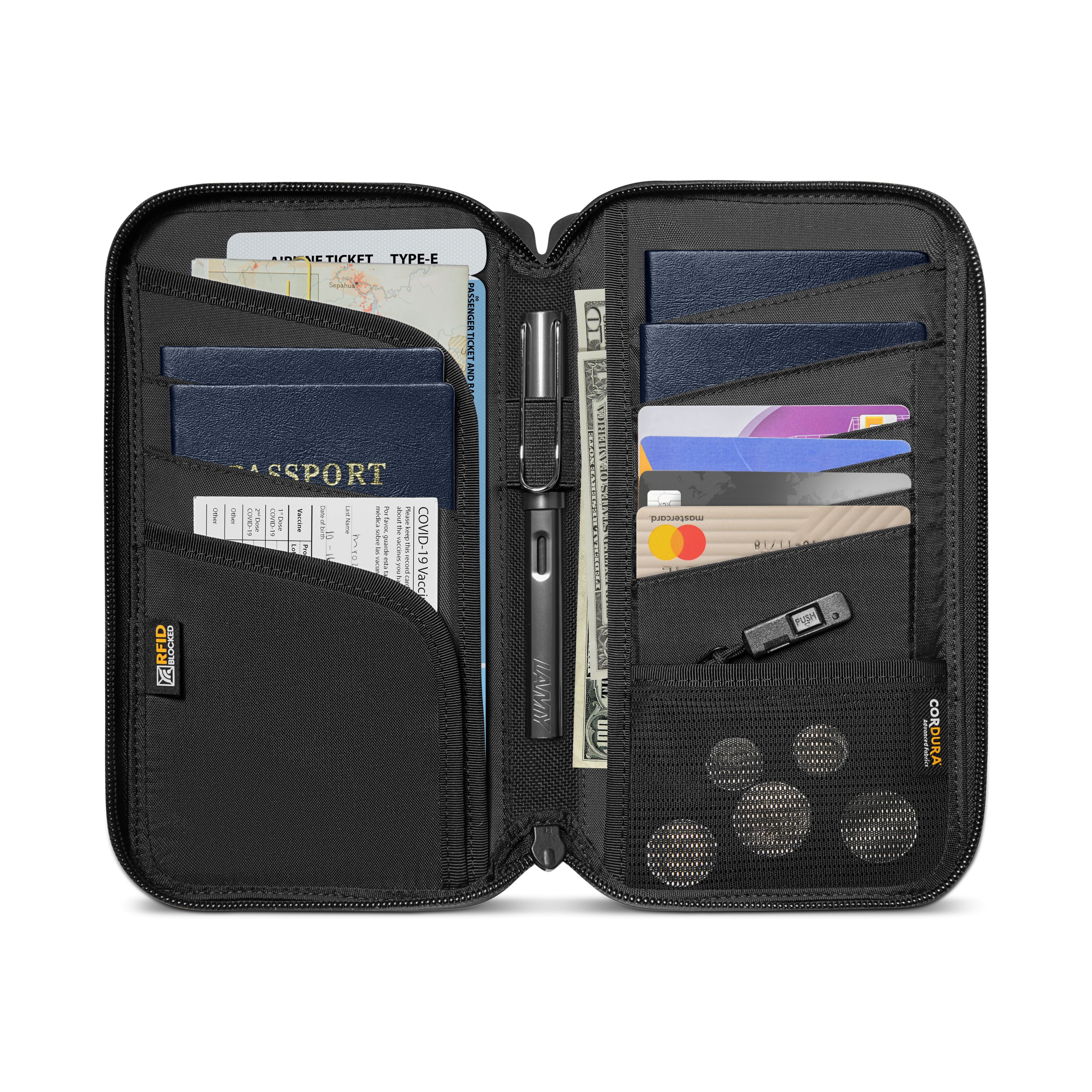 Navigator-T03 Passport Holder Gray 4 Passports – tomtoc South Africa