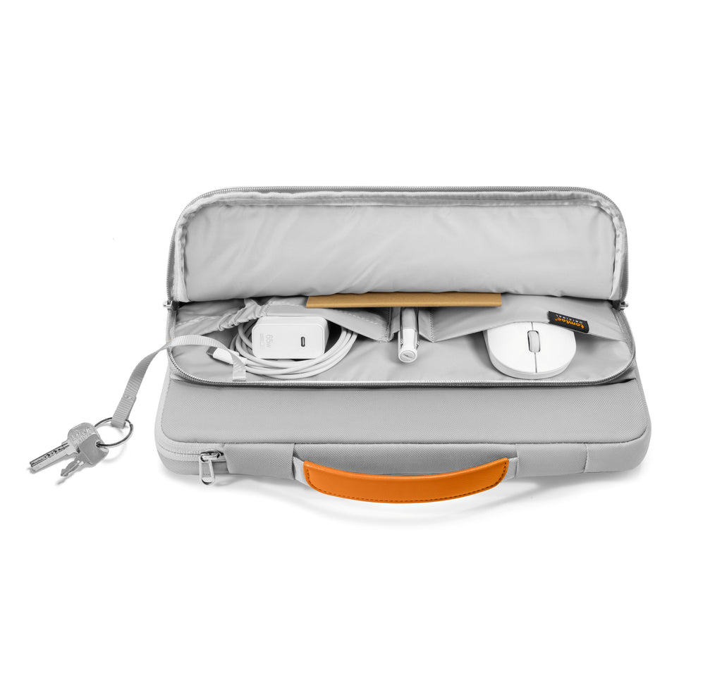 Defender-A14 Laptop Briefcase  - Gray 14 inch