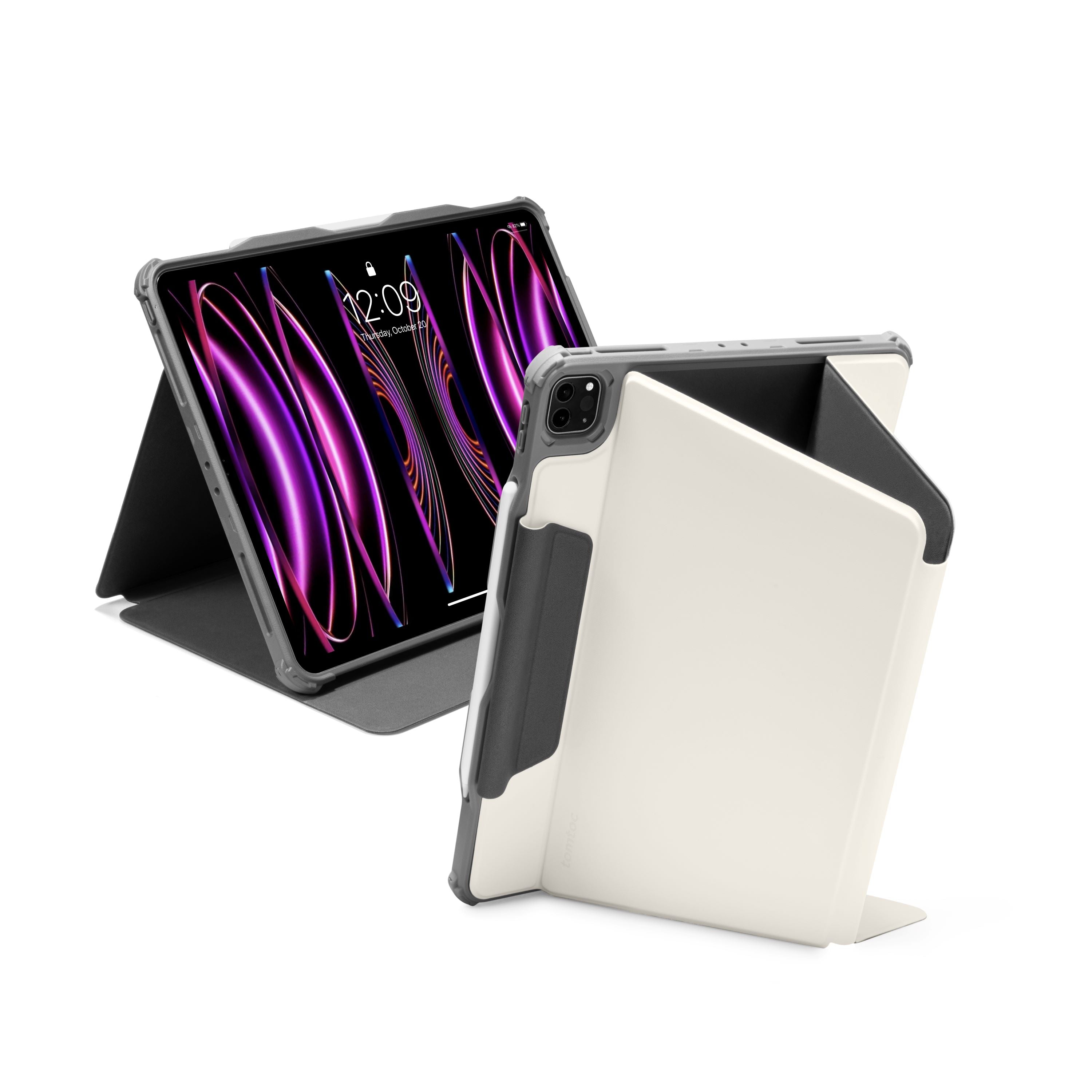 Inspire-B53 iPad 4-mode Hybrid Case Ivory White 11-inch [up to 5th Gen Air / 4th Gen Pro]