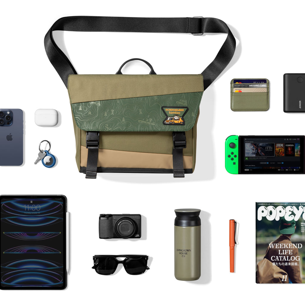 Slash-T27 Shoulder Bag Green 6.5L 11-inch