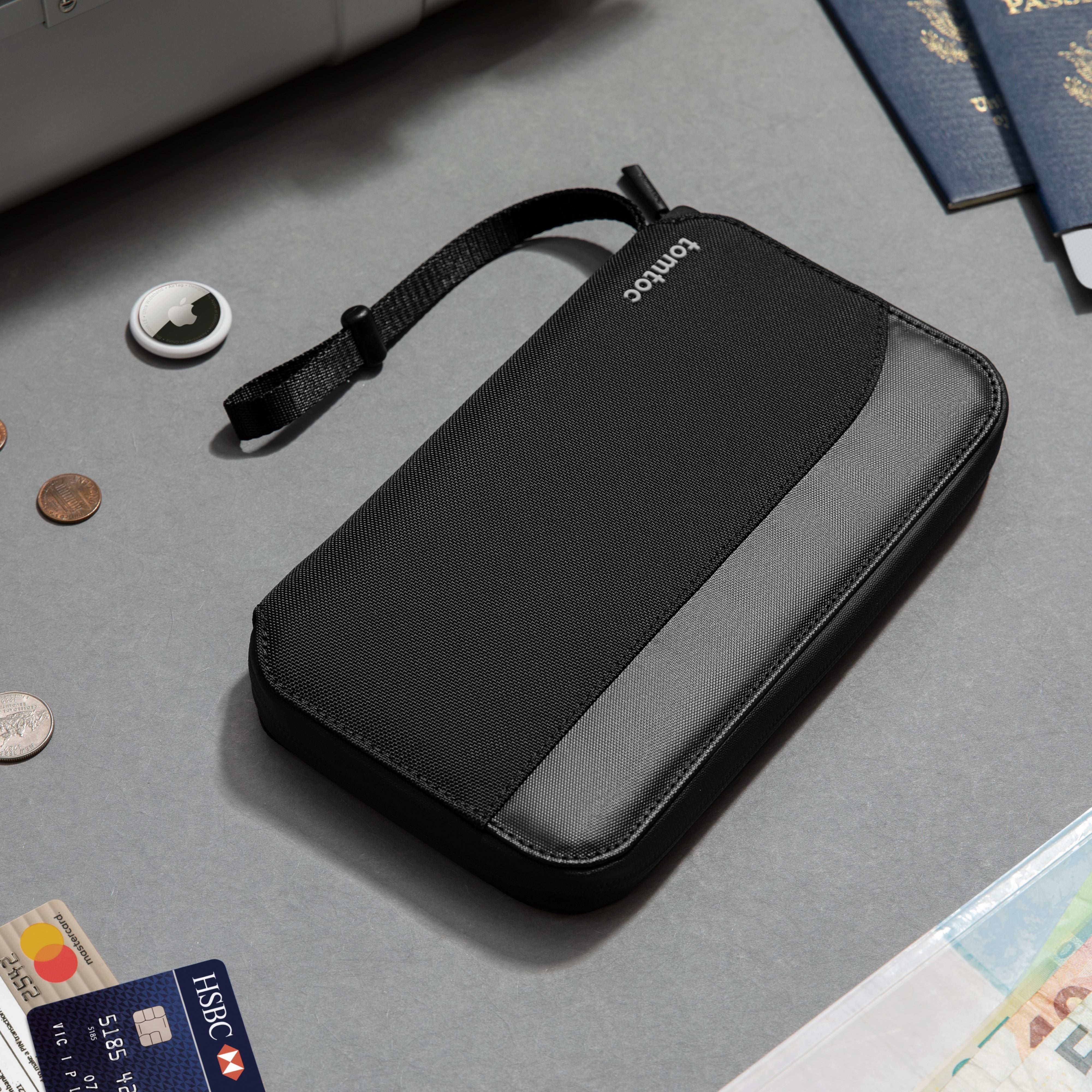 Navigator-T03 Passport Holder Gray 4 Passports – tomtoc South Africa