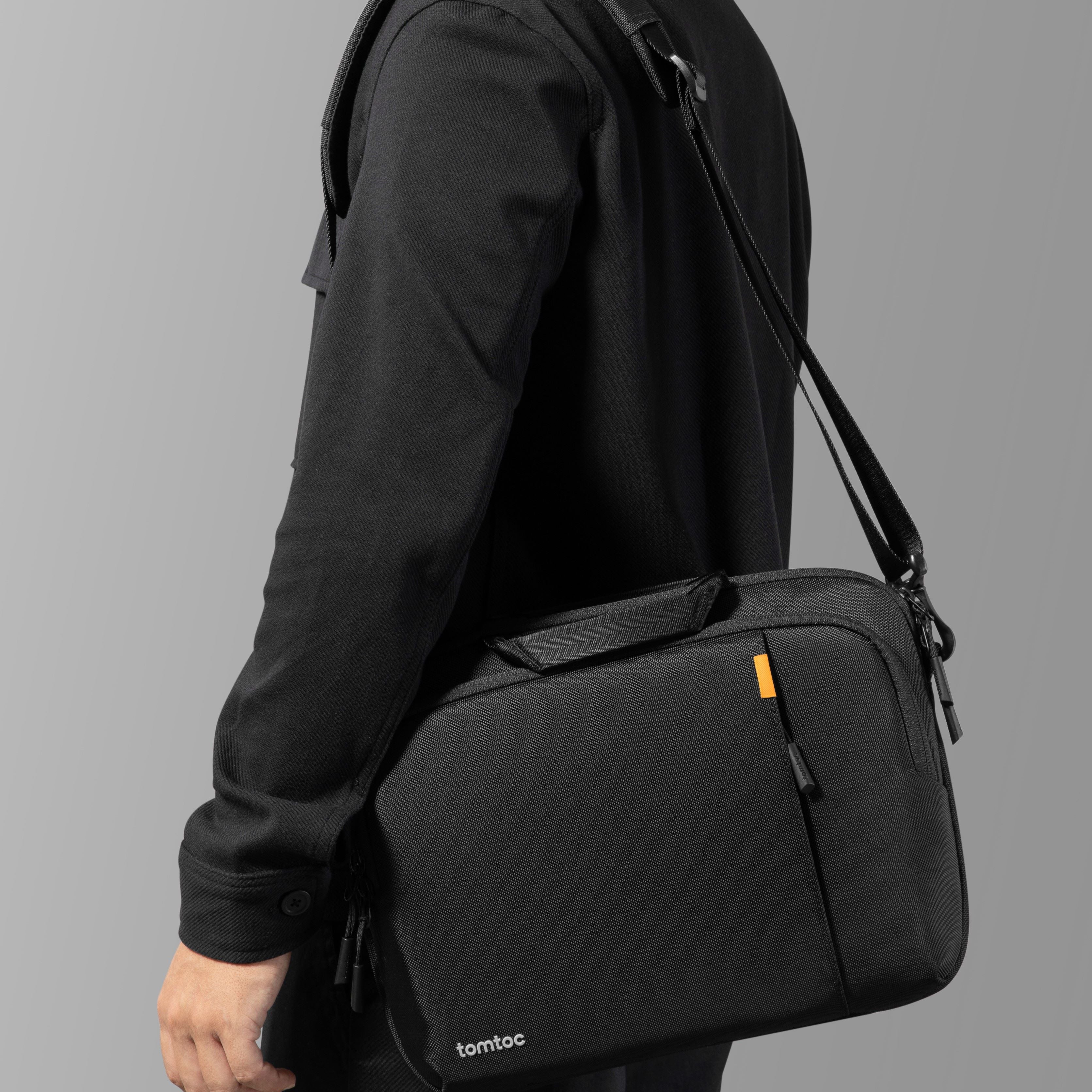 Defender-A30 Laptop Shoulder Bag Black 15.6-inch – tomtoc South Africa