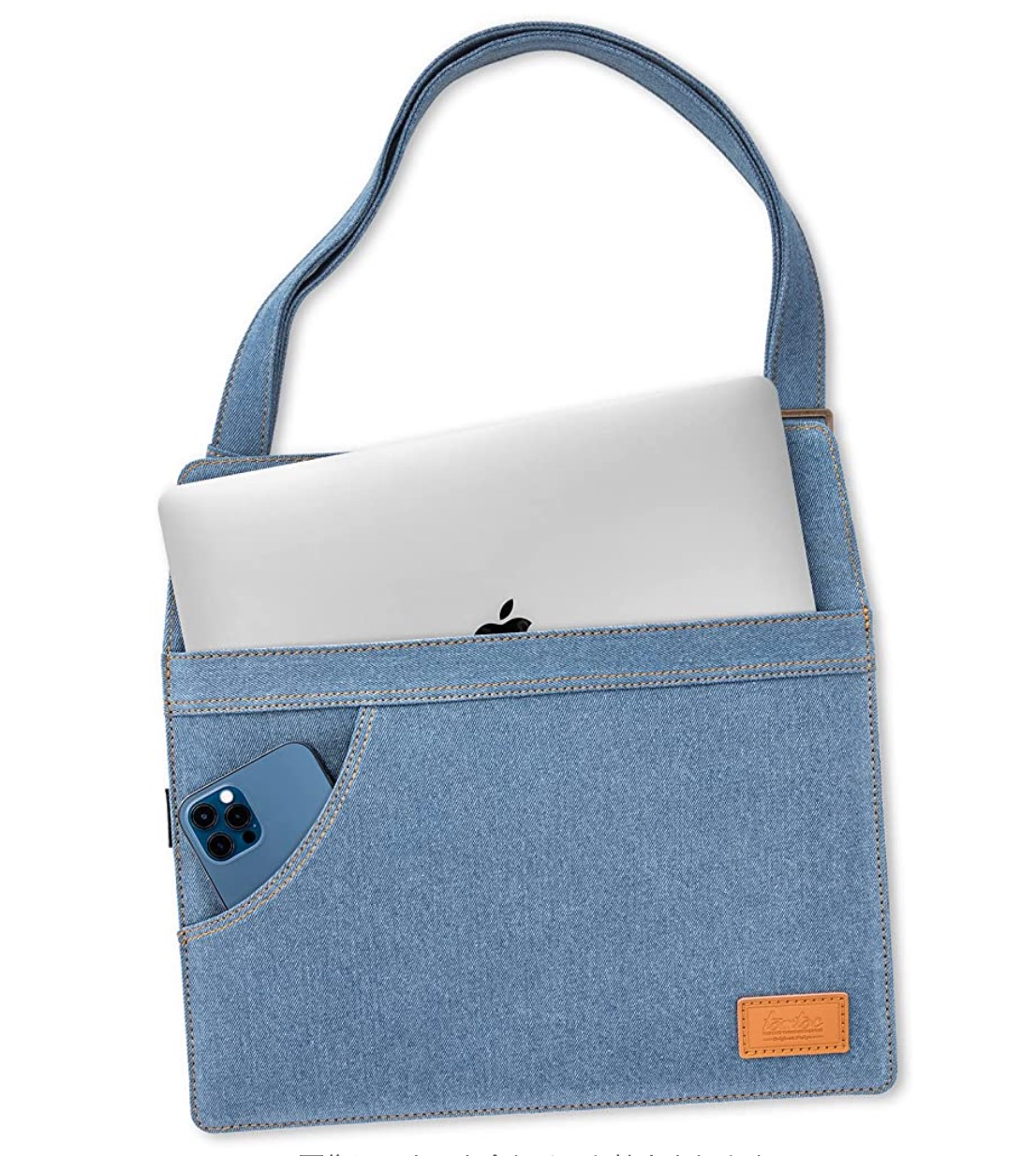 tomtoc Denim Lady Laptop Shoulder Bag For 13-inch MacBook Air And Pro