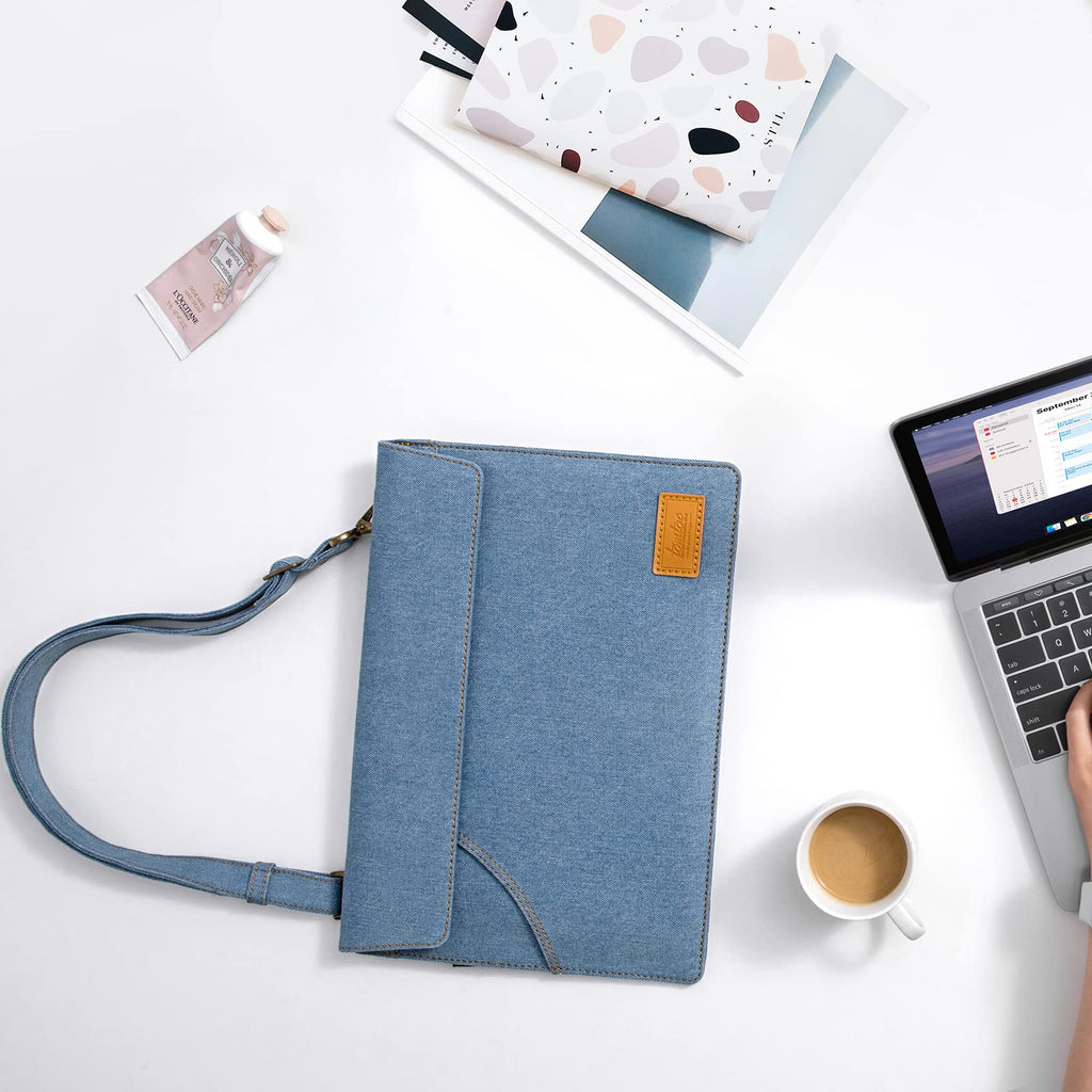 tomtoc Denim Lady Laptop Shoulder Bag 13-inch